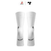Personal Best Run - Performance Sock - Double Slash - Pure White